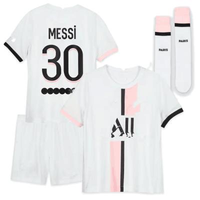 China Shirts & 2021 Season New Women's Senior Custom Messi Neymar Mbappe Jersey High Quality Men's #30 Messi Soccer Jerseys for sale