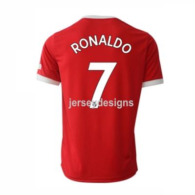 China Shirts & Leading Quality 2022 Wholesale Men Thailand Soccer Set Shirt Uniform Kits Ronaldo Soccer Jerseys for sale