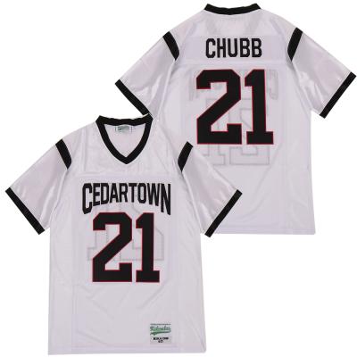 China Wholesale Breathable Mens Nick Chubb All American Football White Tank Top Stitched Name Number S-3XL for sale