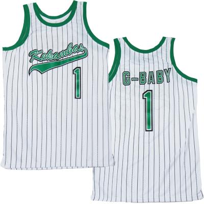 China Kekambas Men's #1 Breathable G-Baby Jarius Evans Hardball Movie Basketball Jersey Stitched for sale