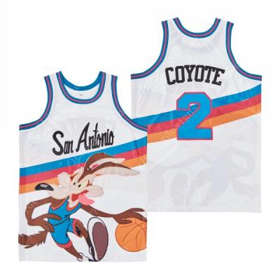 China Men's Breathable San Antonio #2 Coyote Basketball Jersey Shirts for sale