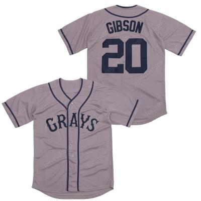 China Wholesale Men's #20 Josh Gibson Homestead Grays Negro National League Breathable Baseball Jersey Stitched S-3XL for sale