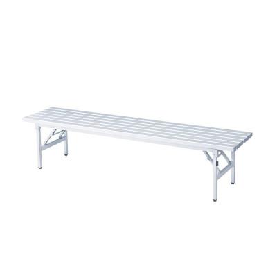 China Best Selling Modern Outdoor Aluminum Garden Aluminum Foldable Backless Park Bench High Quality for sale