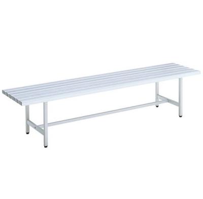 China Modern High Quality Aluminum Indoor Outdoor Garden Backless Park Bench Made in Taiwan for sale