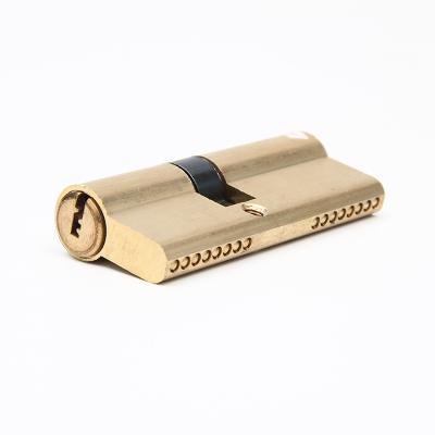 China Aluminum + Brass Open Solid Profile Euro Double Drill Anti Security Door Lock Cylinder for sale