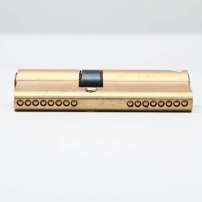 China Aluminum+Core Brass Body Lock Mortise Profile Euro Cylinder Double Open Door Lock With Normal Key for sale