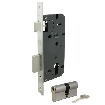 China Italian Style Unit Door Hardware Mortise Lockset Cylinder Lock Italian Style Lockset for sale