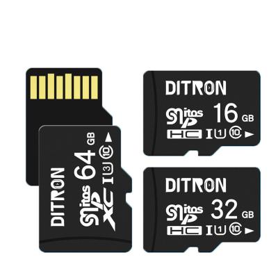 China Wholesale Cheap Flash Memory DITRON Plastic Factory Price Memory SD Card 8GB 16GB 32GB 64GB SD Card For Phone for sale