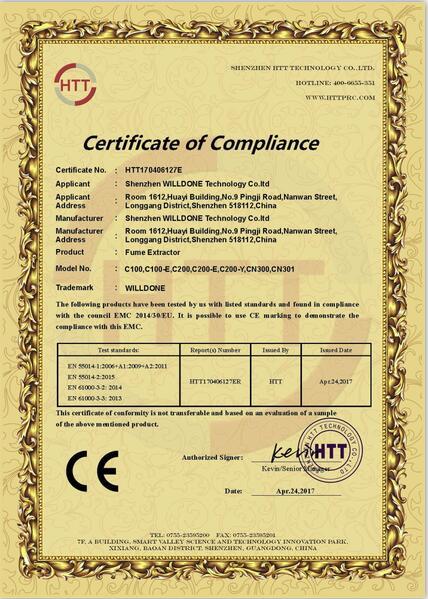 CE - Shenzhen Willdone Technology Co., Ltd.