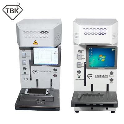 China Machinery repairs workshop TBK-958A automatic laser machine with computer monitor, Iphone back glass remover, mobile phone frame separating machine for sale