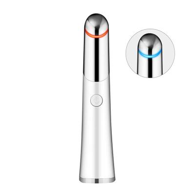 China Newest Blood Vessel Removal Eye Electronic Red Light Care Massage Heated Beauty Pen Wrinkle Pen Point Eye Electric Massage for sale