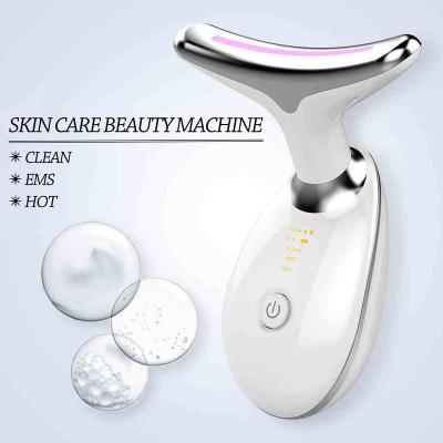 China Private Label Blood Vessels Removal Customized Photon Therapy Neck And Face Lifting Beauty Led Massager for sale