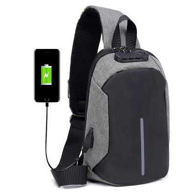 China High quality password lock leisure riding padding anti-theft outdoor shoulder bag with code lock for sale