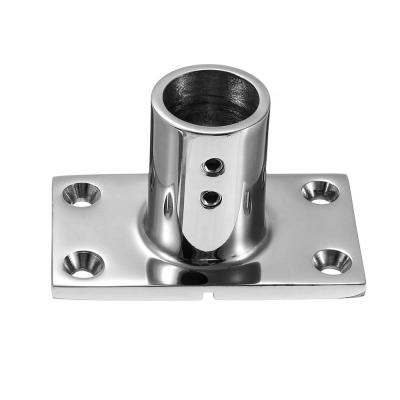 China 316 stainless steel hardware rectangular base stainless steel marine square bottom boat accessories used in boat for sale