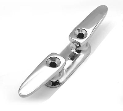 China 316 Stainless Steel Marine Hardware Stainless Mirror Cleat Boat Accessories for sale