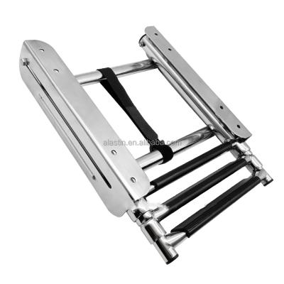 China 316 Best Selling Stainless Steel Telescoping Boat 316 Stainless Steel Drop Ladder for sale