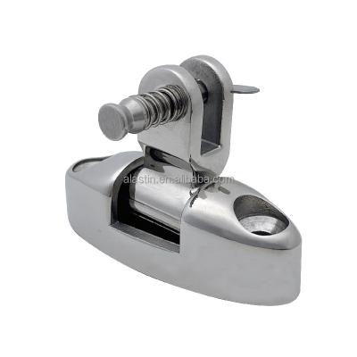 China 316 High Quality Stainless Steel Swivel Deck Hinge 316 Stainless Steel Deck Hinge Removable Concave Base Pin Wholesale for sale