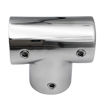 China 316 Stainless Steel 316 Stainless Steel Factory Outlet Marine Hardware Fittings 90 Degree Railing Tee for sale