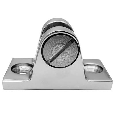 China 316 Stainless Steel Material 316Stainless Steel Marine Boat Parts 90 Degree Bimini Deck Hinge for sale