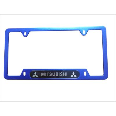 China NO North America size with Logo Aluminum License Plate Frame for sale