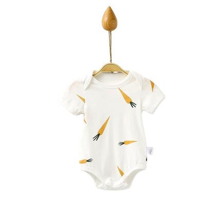 China 100% Cotton Baby Toddler Short Sleeve Super Cute Short Sleeve Newborn Baby Clothes Rompers for sale