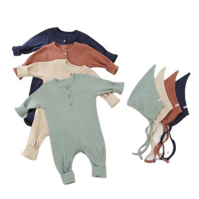 China Cost Effective Longsleeve Overalls Kids Baby Boy Autumn Winter Cotton Long Sleeve Clothes Rompers Set for sale