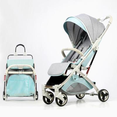 China Factory direct luxury fashion baby buggy lightweight foldable stroller for baby with dampen rubber wheel for sale