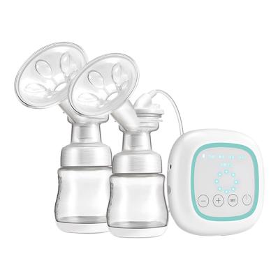 China 2021 New Design BPA Free Breast Pump Hands Free Baby Care Feeding Supplies Food Grade Portable Breast Pump Dual Breast Milk Pump for sale