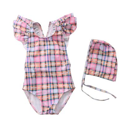 China Breathable Fashion Baby Kids Swimwear Sleeveless One Piece Kids Girls For Children for sale