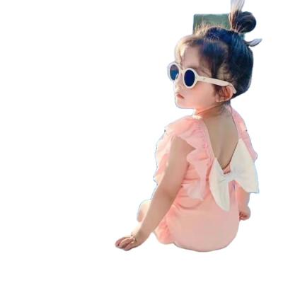 China New Fashion Design Baby Romper Set Cotton Lace Overalls Fabric Summer Organic Swinsuit Girl for sale