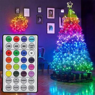 China USB String Lights 100/200LED RGB Christmas Fairy Lights 