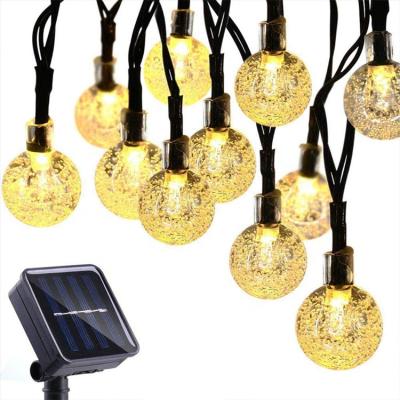 China Solar Garden String Lights Waterproof Easy Installation 50 LED Commercial Solar String Lights 8 Modes Fairy Lights With Auto On Off Memory Function for sale