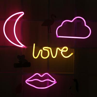 China Theme Park 99 Styles LED Neon Lamp Banana Wall Art Sign Bedroom Decor Rainbow Hello Wall Hanging Night Lamp Party Holiday Decor Christmas Home Gift for sale