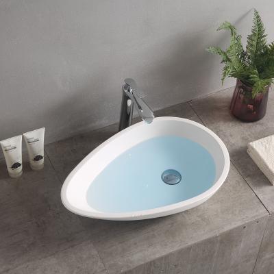 China Modern Chinese manufacturer art decor container dresser countertop washbasin round countertop basin hotel bathroom sink for sale