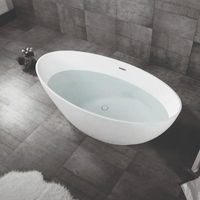 China Freestanding LUXSPA Modern Bathroom bathtub Artificial Stone Resin Solid Surface Freestanding Bathtub for sale