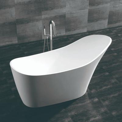 China Freestanding mini solid surface soaking free standing bathtub for small bathroom for sale