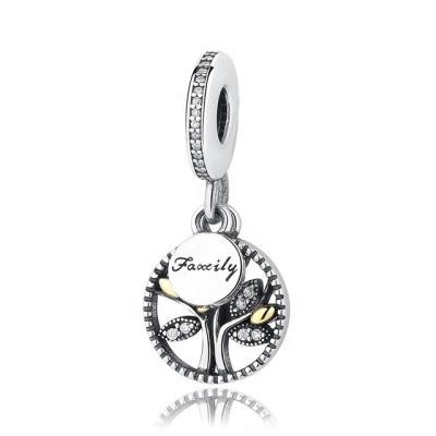 China CLASSIC wholesale diy tree of life designer charms for making jewelry for women beads lucky 2020 sterling silver bracelets accessory for sale