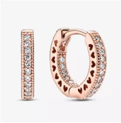 China CLASSIC Rose Gold Circle For Women Circle Trend Designer Elegant Geometric Gold Filled Fashion Jewelry Zircon Earrings 2020 Designs 925 for sale