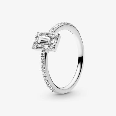 China CLASSIC Jeweler Wedding Jewelry Women 925 Sterling Silver For Pandora Crystal Finger Rings Fashion Rings 2020 High Quality Wholesale for sale