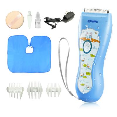 China Household Enssu Baby Hair Clippers Waterproof Rechargeable Cordless Vacuum Hair Trimmers For Toddler for sale