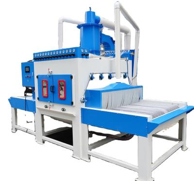 China Garment shops blasting device Automatic Sand Conveyor Steel Plate or Marble Glass Sandblaster for sale