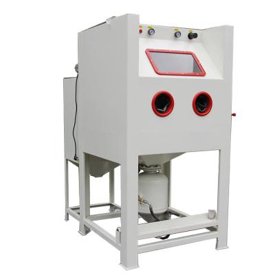 China Garment Shops Low Price Garnet Sandblaster Sand Blasting Machine Sand Blasting Equipment Cabinet Room Room for sale