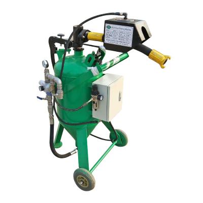 China Building Material Stores Manual High Pressure Wet Sandblasting Water Wet Sandblaster Industrial Used Dustless Sandblaster for sale