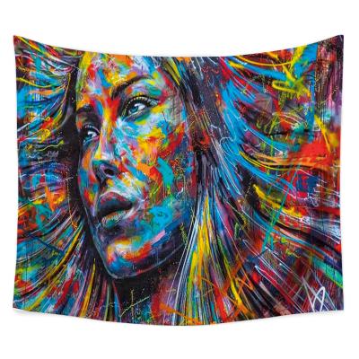 China Simple Trippy Psychedelic Home Decor Colorful 3D Printed Tapestry for sale