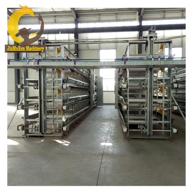 China Commercial Chicken Feeding In Jinmuren Fully Automatic Equipment Save Working Layer Chicken Cage Battery H Type Cage for sale