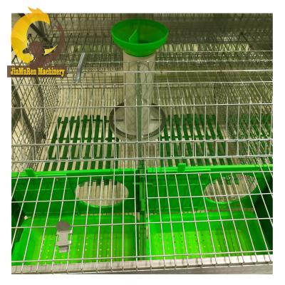 China Commercial Rabbit Feeding Cage Plan Jinmuren Commercial Rabbit Raising Rabbit Breeding Hot Dipped Galvanized Battery Cages for sale