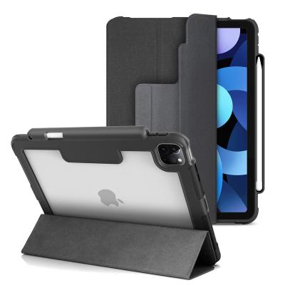 China 2021 Hot Sale Magnetic Auto-sleep Stand PU Leather Auto Sleep Anti-scratch Back Cover Electronics Tablet Case Cover For iPad 12.9 for sale