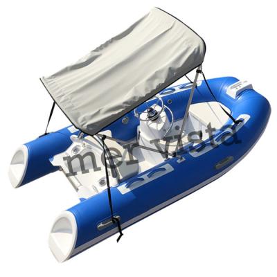 China Speed ​​Racing European Rib 300 Design Small Tender Fiberglass Hull Inflatable Boat With Console for sale