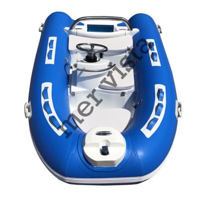 China Speed ​​racing Orca hypalon 3.0m rigid fiberglass hull 300 rib boat with aft cabin for sale