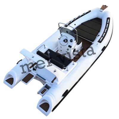 China Speed ​​racing fiberglass hull rib 480 design large sundeck 16ft european yacht inflatable boat for sale